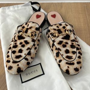 Gucci loafers size 37 cheetah print